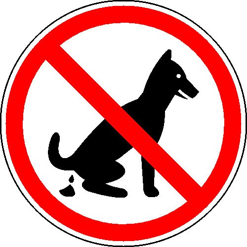 Kein Hundeklo - rund
