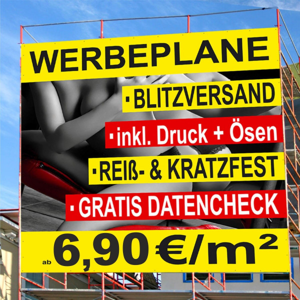 Werbeplane / MESH / Gitternetz - STANDARDGRÖSSEN